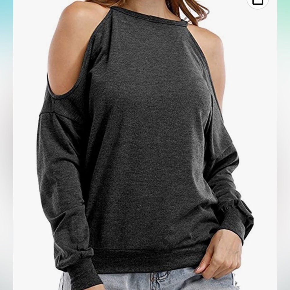 Victoria’s secret’s sport cut out shoulder top long sleeve T shirts sweater